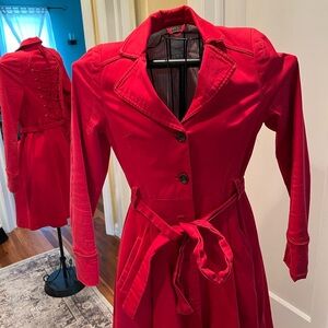 Red Stylish Trench